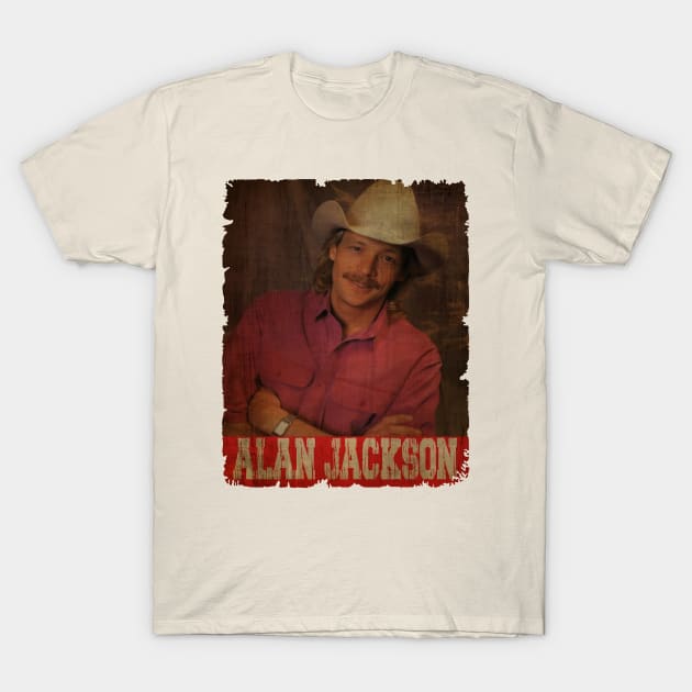 Alan Jackson -Vintage T-Shirt by Teling Balak